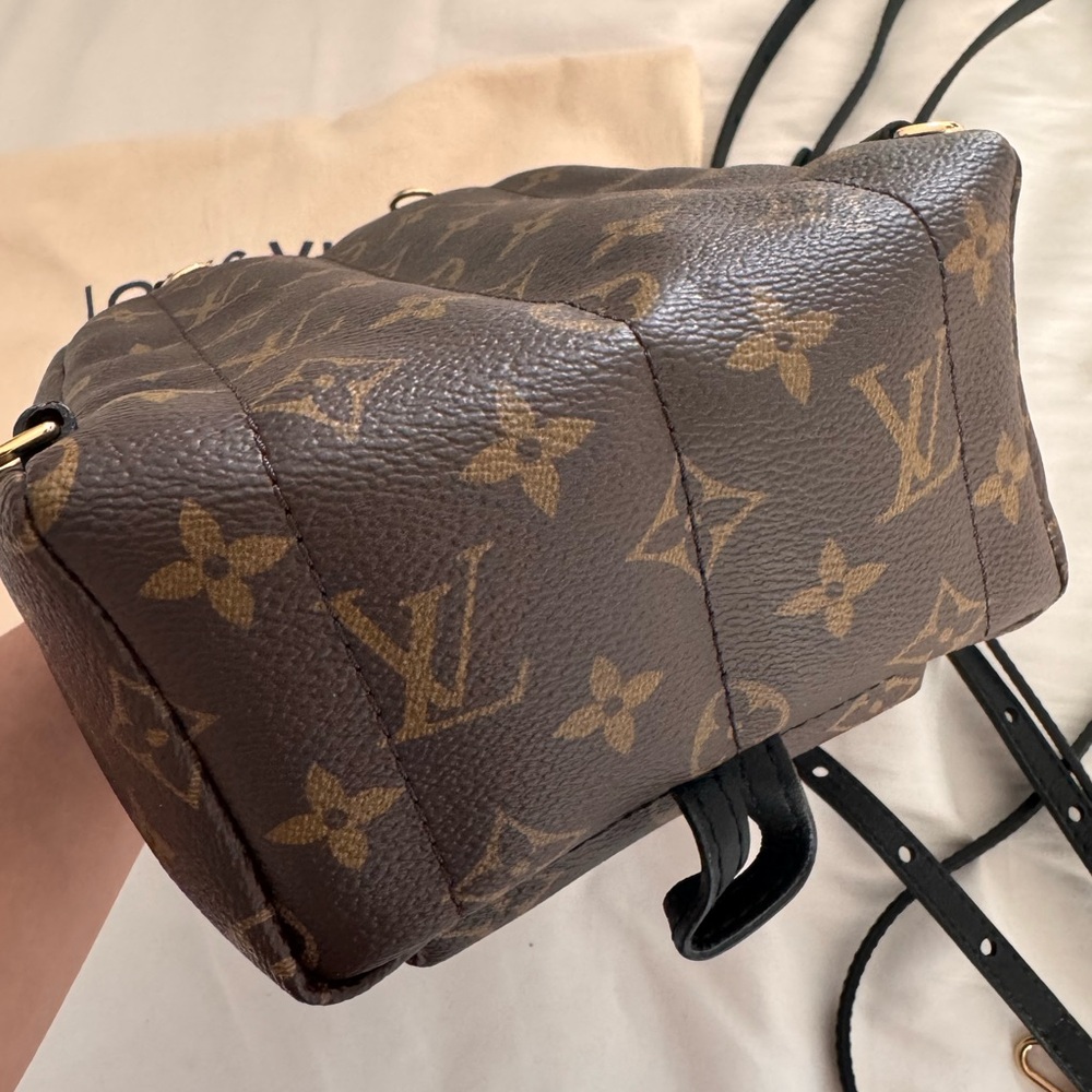 Like NEW Authentic Louis Vuitton monogram palm springs mini backpack crossbody - Picture 4 of 12